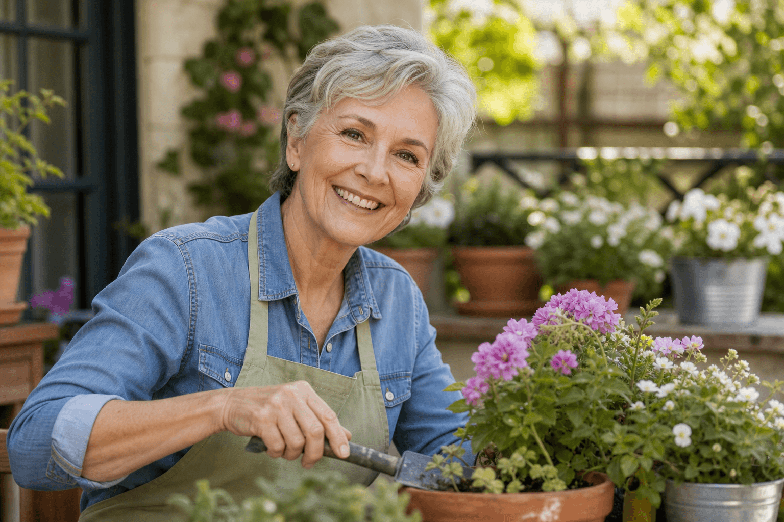 Person with positive transformation