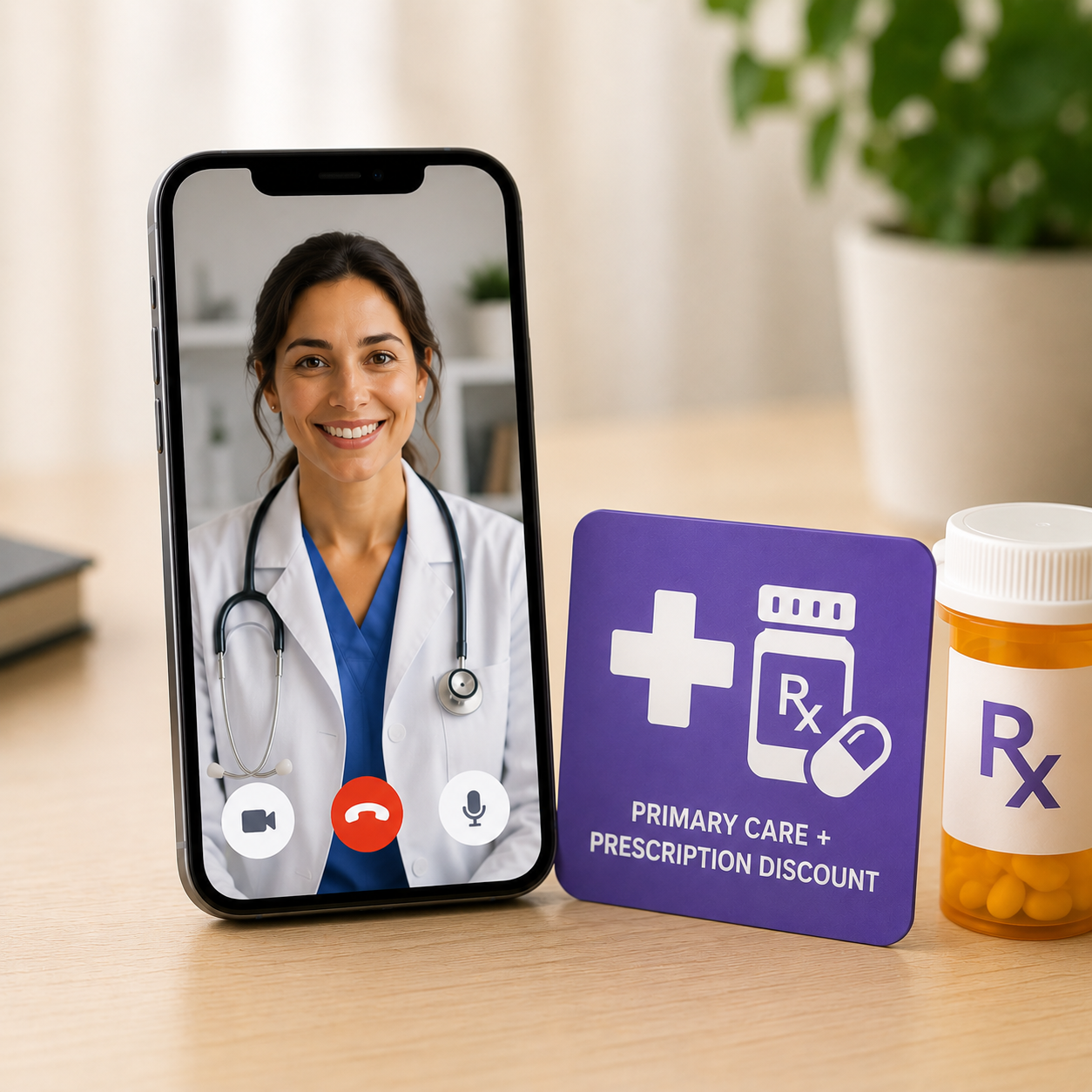 Primary Care + Prescription Discount Program virtual care